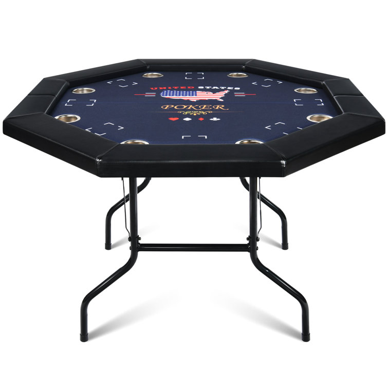 Kulamoon 48 8 Player Foldable Poker Table